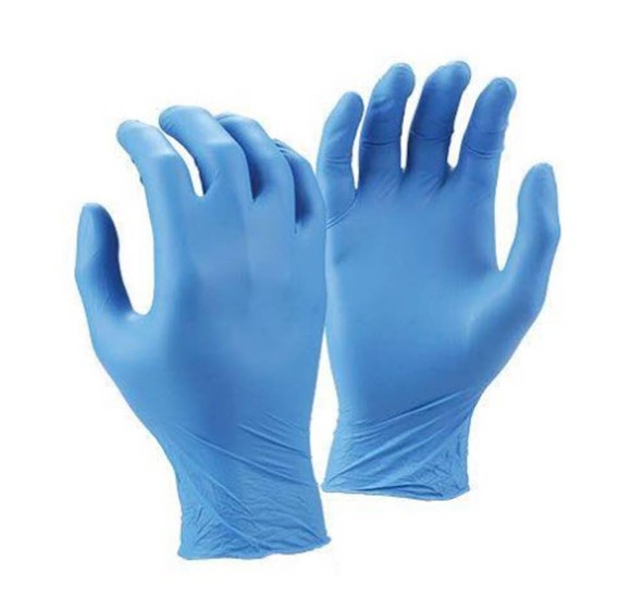 Vinyl Gloves - Blue Light Powder - Size Medium - Pack of 100